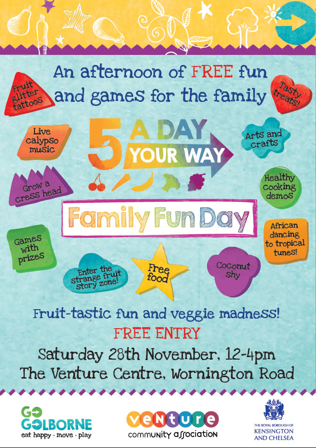 Family fun day flyer png original
